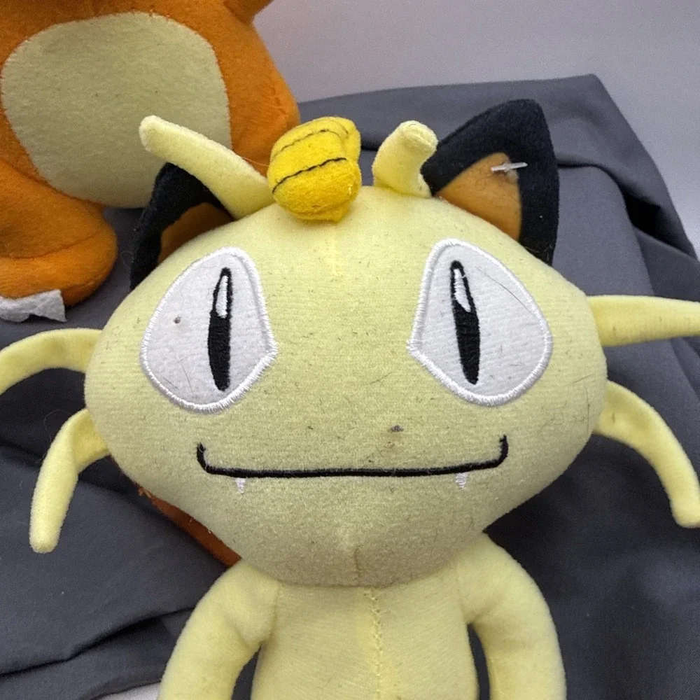 Pokémon Charmander And Meowith Plush Small Pre Owned